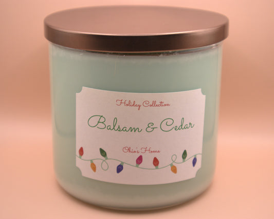 Balsam and Cedar 3 Wick Candle