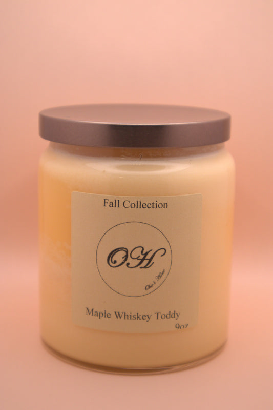 Maple Whiskey Toddy Single Wick Candle