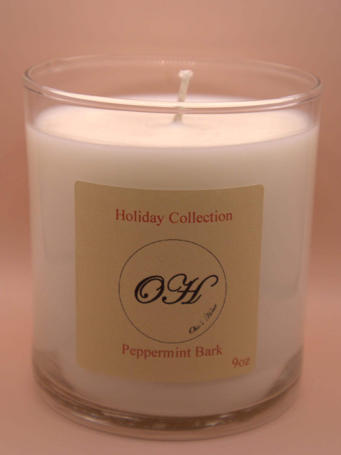 Peppermint Bark Single Wick Candle