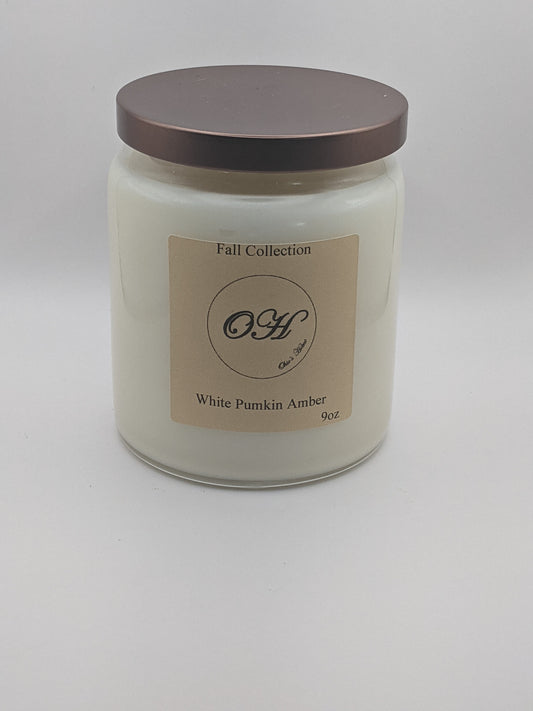 White Pumpkin Amber Candle