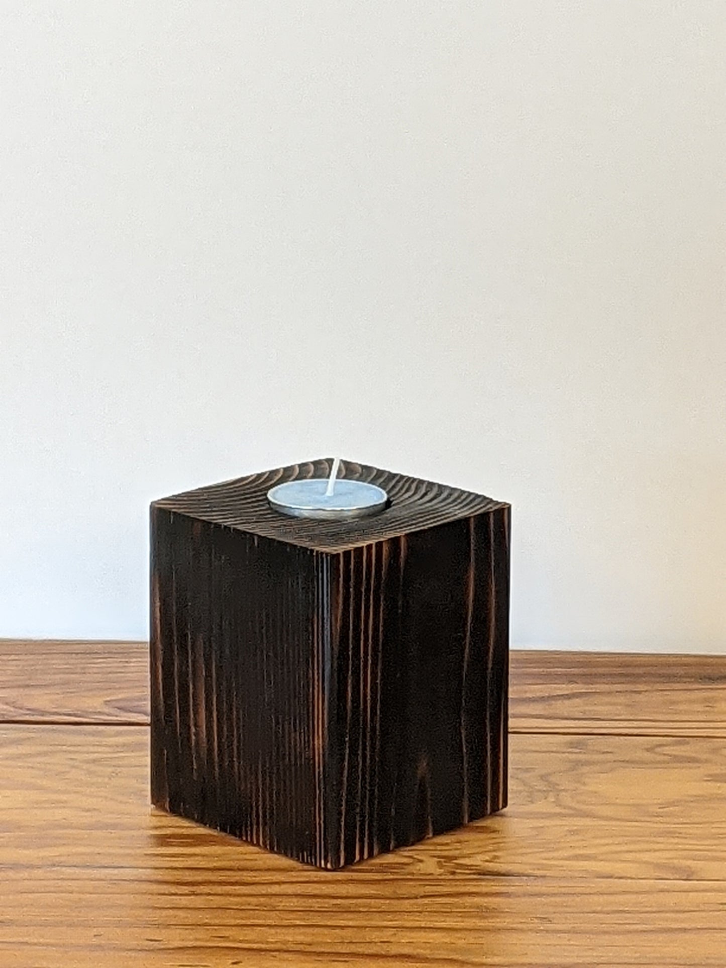 Burnt Cedar Tea Light Holder