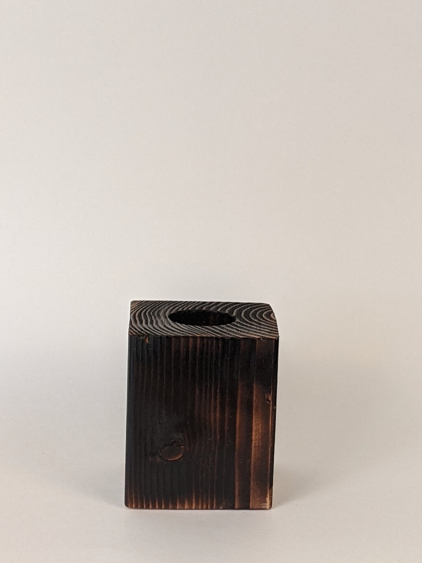 Burnt Cedar Tea Light Holder