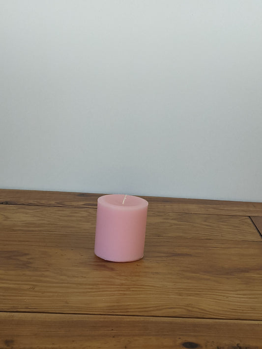 Cotton Candy Pillar Candle