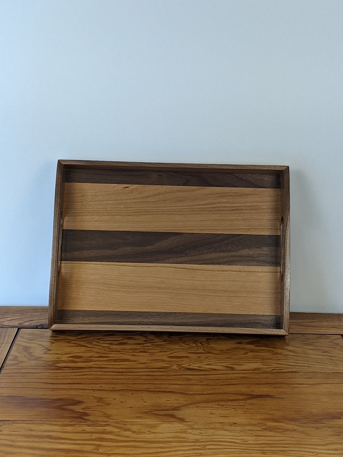 Walnut and Cherry Serving Tray